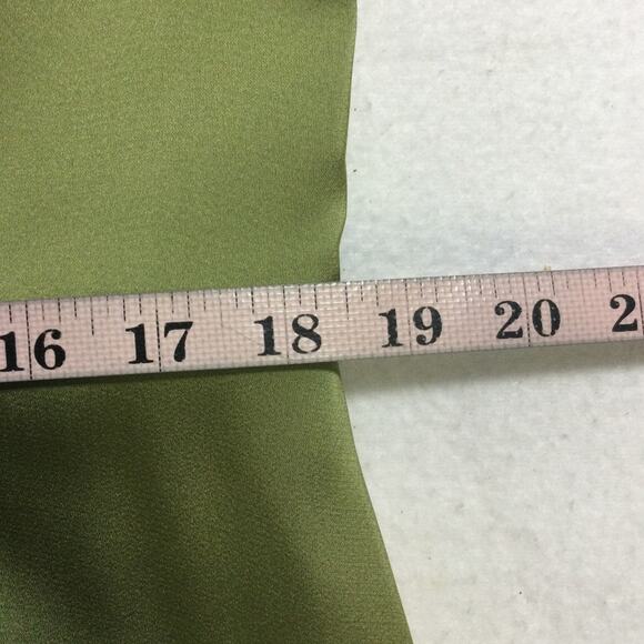 BRIDESMAID AW 16 2X plus green fennel seed satin Meg formal maxi dress NEW B40 - Picture 8 of 11